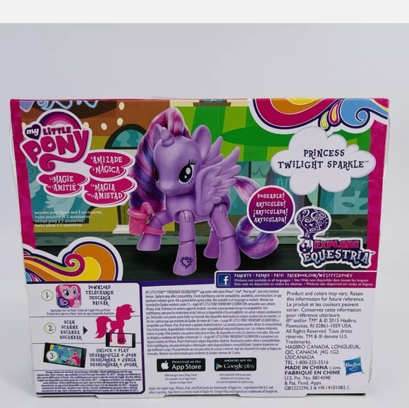 PRINCESS TWILIGHT SPARKLE READING CAFE Equestria Poseable My Little Pony *NIB* - Picture 3 of 7